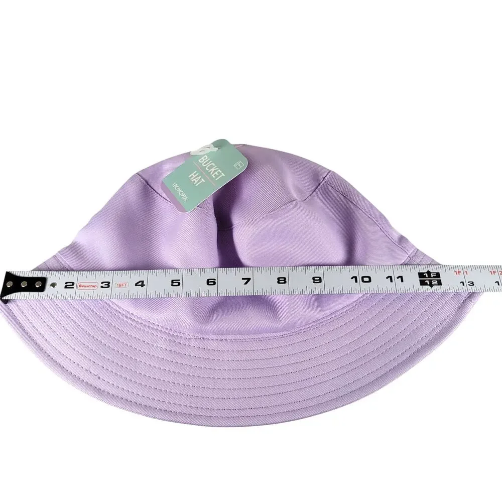 Lavender Bucket Hat Adult Novelty Cap Lightweight Solid Color Summer Sun Unlined